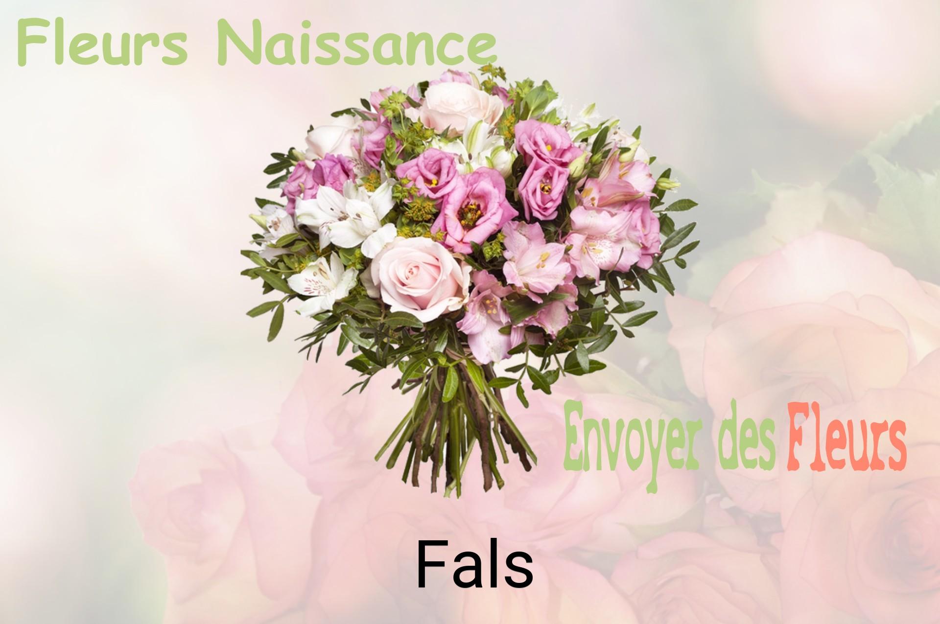 Bouquet de fleurs de naissance livré à Fals